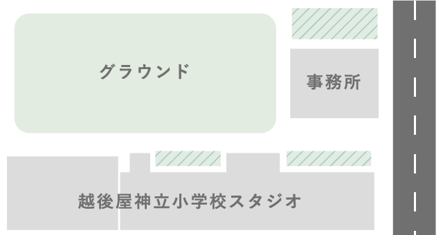 神立東小学校スタジオ駐車場